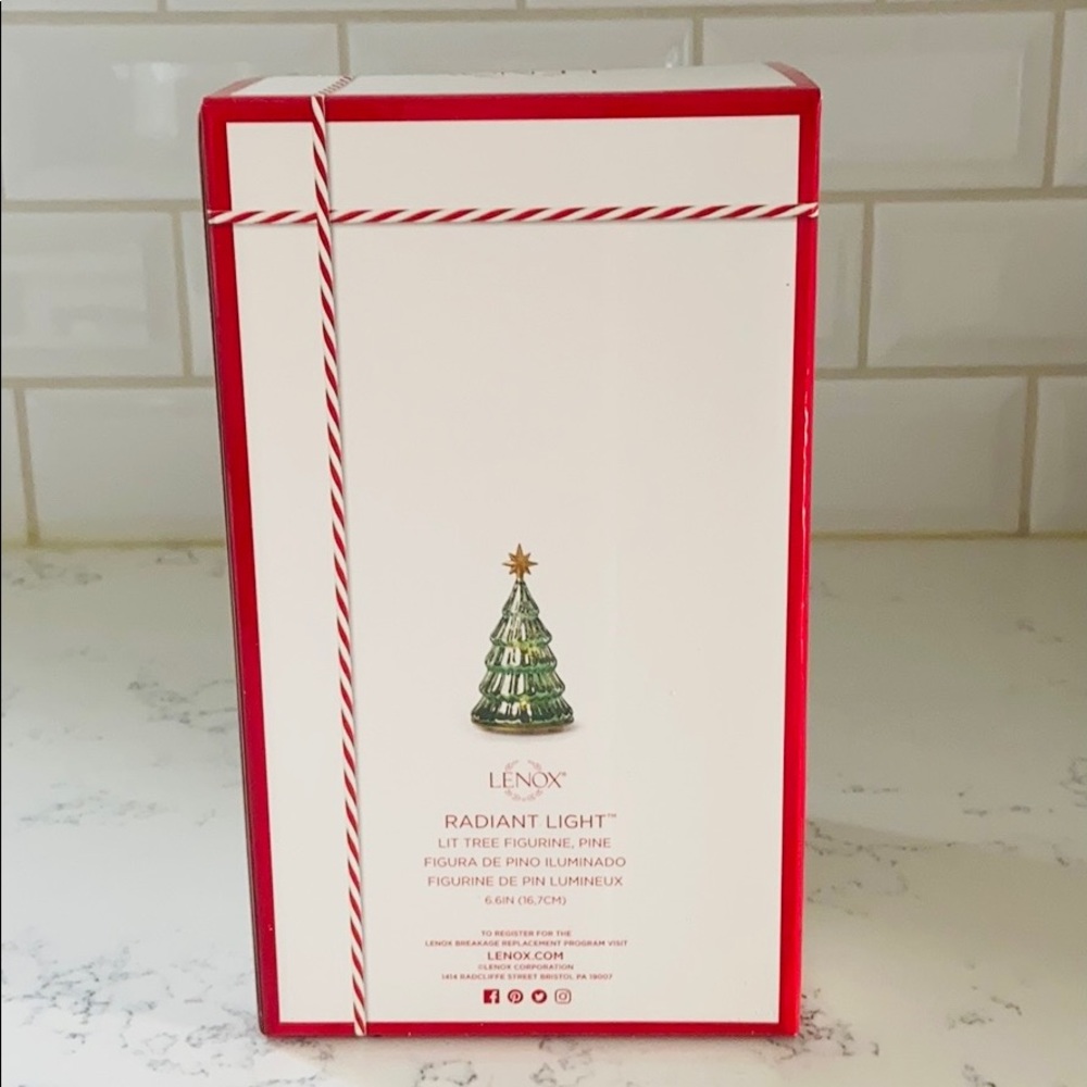 Lenox Lit Mercury Glass Pine Tree - Picture 12 of 16